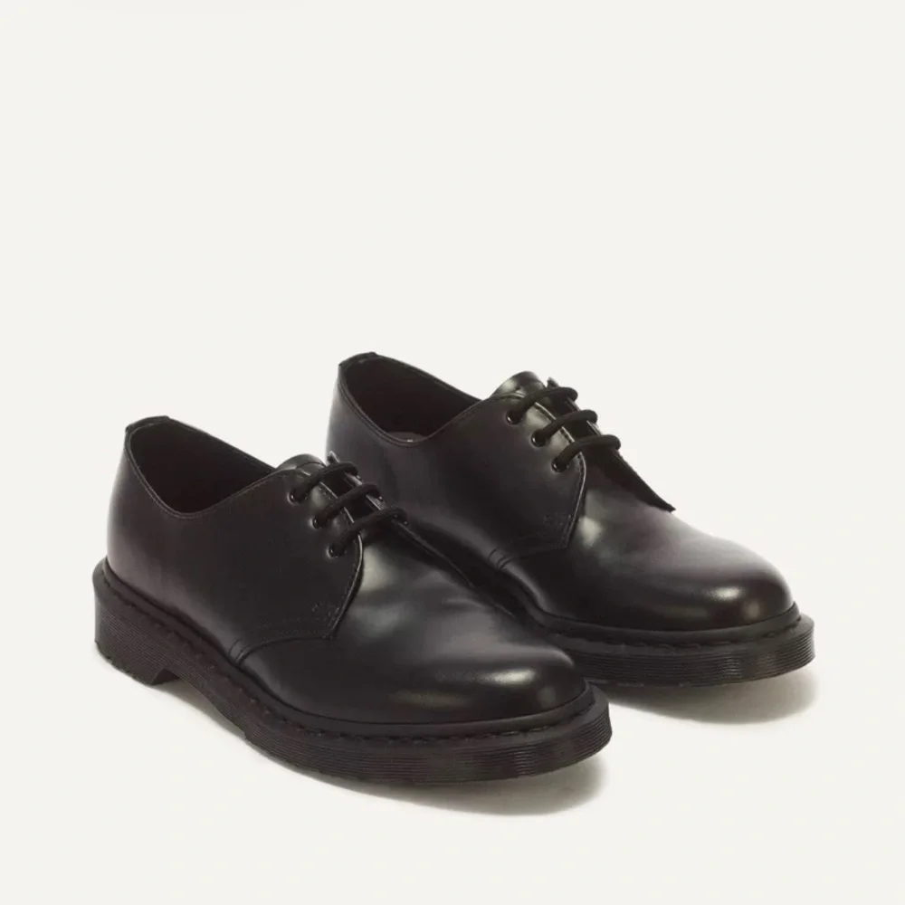 $160 Dr. Martens 1461 Mono Black Smooth Leather Lace-up Men's Oxford Derby Sz 9